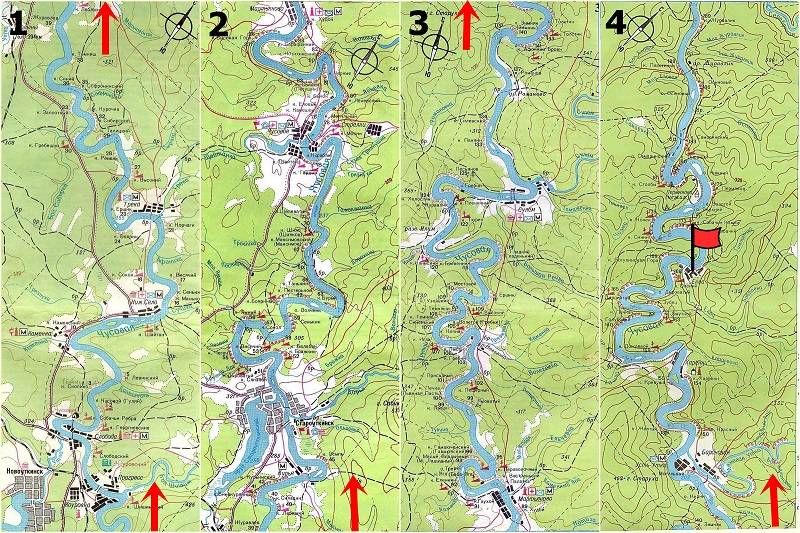 Маршрут сплава по Чусовой