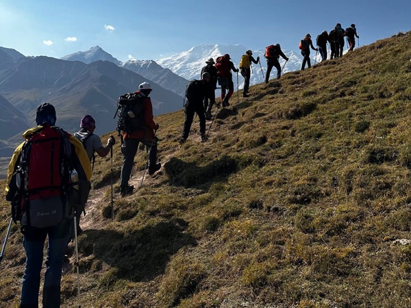 Участники восхождения на пик Ленина
