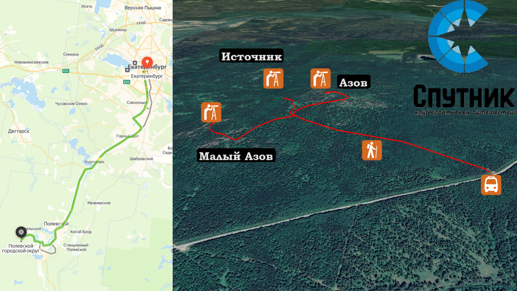 План похода на гору Азов