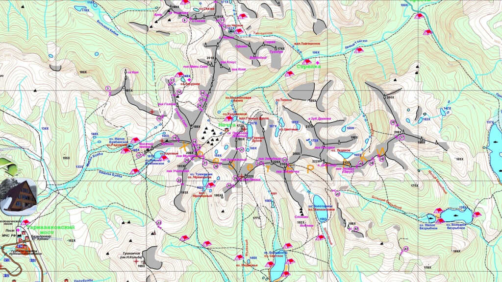 План похода по парку Ергаки